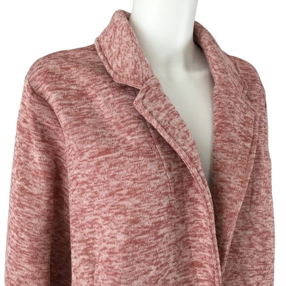 Land's End Womens Knit Performance Blazer sz 2X Maroon Fleece Liner Comfort NEW - Picture 10 of 16